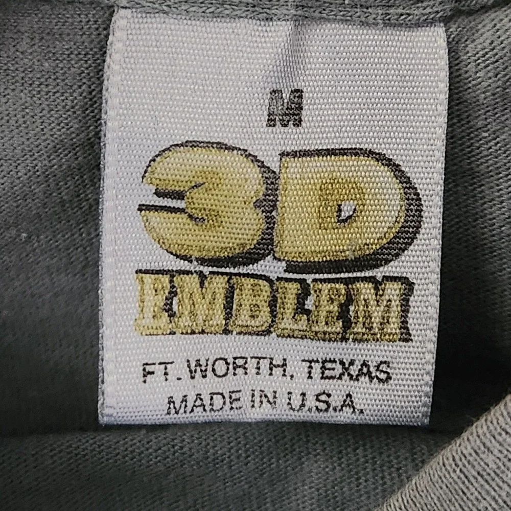 Harley Davidson Shirt Mens Medium Gray 1989 3D Emblem Freedom Eagle Long Sleeve - Picture 11 of 16